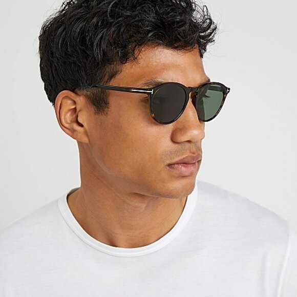 Tom Ford FT0904/S 52R AURELE BRAND NEW Sunglasses Havana Green Polarized Unisex - Picture 4 of 12